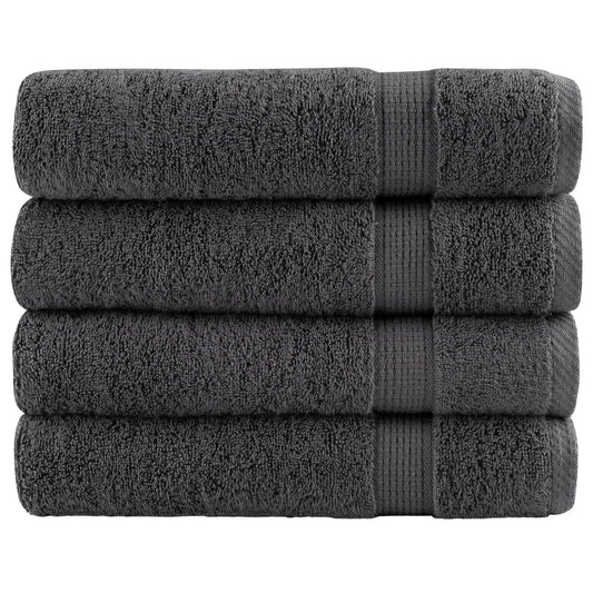 Premium Hand Towels "SOLUND" 4 pcs Anthracite 50x100 cm 600 gsm