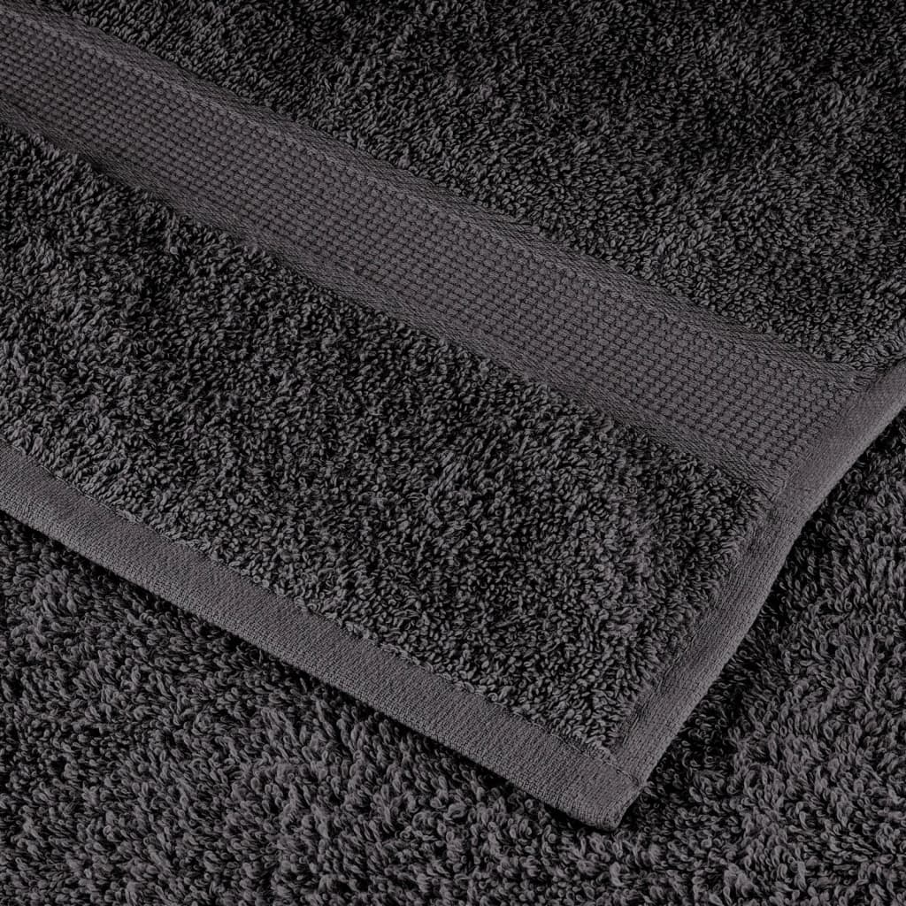 Premium Hand Towels "SOLUND" 4 pcs Anthracite 50x100 cm 600 gsm