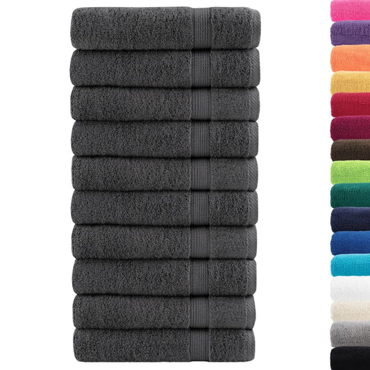 Premium Hand Towels "SOLUND" 50 pcs Anthracite 50x100 cm 600 gsm