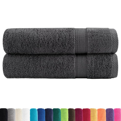 Premium Shower Towels "SOLUND" 2 pcs Anthracite 70x140 cm 600 gsm
