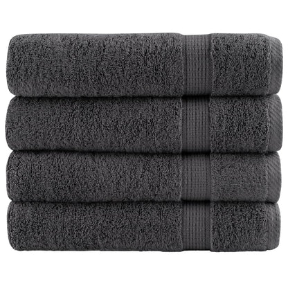 Premium Shower Towels "SOLUND" 4 pcs Anthracite 70x140 cm 600 gsm