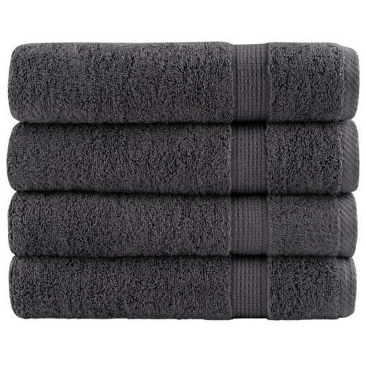 Premium Shower Towels "SOLUND" 4 pcs Anthracite 70x140 cm 600 gsm