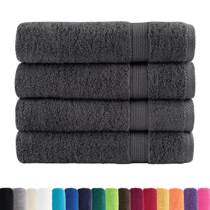 Premium Shower Towels "SOLUND" 4 pcs Anthracite 70x140 cm 600 gsm