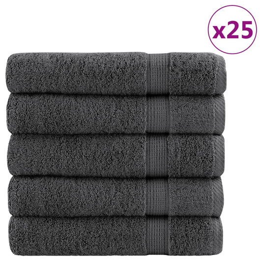 Premium Bath Towels "SOLUND" 50 pcs Anthracite 100x150 cm 600 gsm