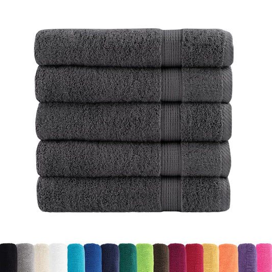 Premium Bath Towels "SOLUND" 50 pcs Anthracite 100x150 cm 600 gsm