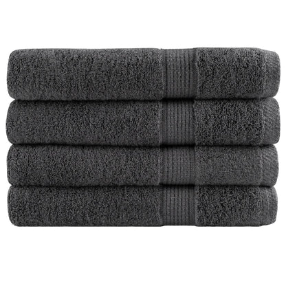 Premium Sauna Towels "SOLUND" 4 pcs Anthracite 80x200 cm 600 gsm