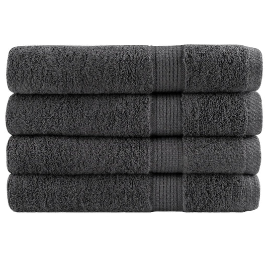 Premium Sauna Towels "SOLUND" 4 pcs Anthracite 80x200 cm 600 gsm