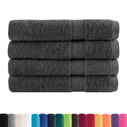 Premium Sauna Towels "SOLUND" 4 pcs Anthracite 80x200 cm 600 gsm