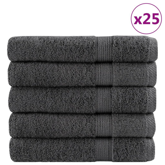 Premium Sauna Towels "SOLUND" 50 pcs Anthracite 80x200 cm 600 gsm