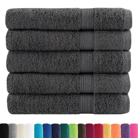 Premium Sauna Towels "SOLUND" 50 pcs Anthracite 80x200 cm 600 gsm