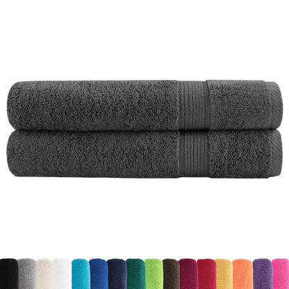 Premium Towels "SOLUND" 2 pcs Anthracite 100x200 cm 600 gsm