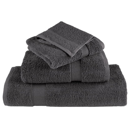 Premium Towels "SOLUND" 2 pcs Anthracite 100x200 cm 600 gsm