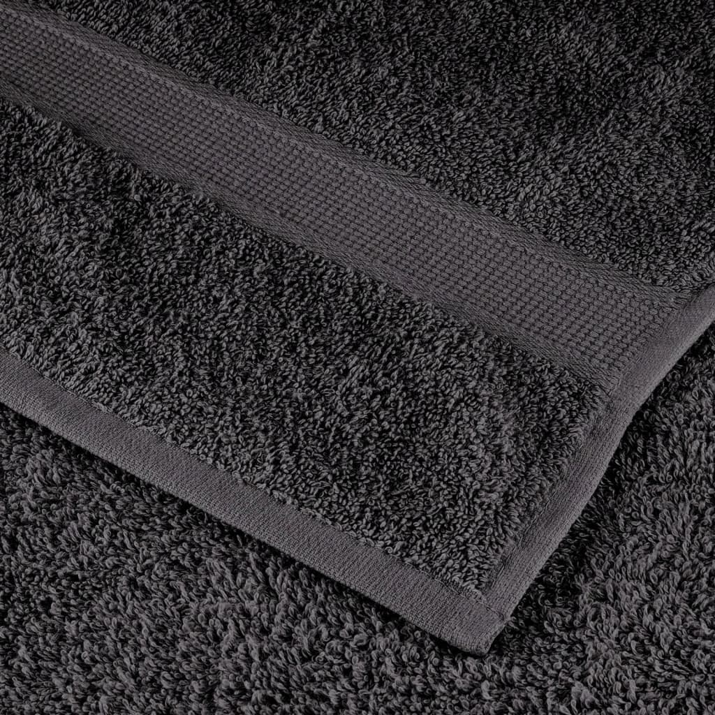 Premium Towels "SOLUND" 2 pcs Anthracite 100x200 cm 600 gsm