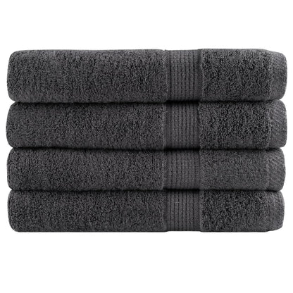 Premium Towels "SOLUND" 4 pcs Anthracite 100x200 cm 600 gsm