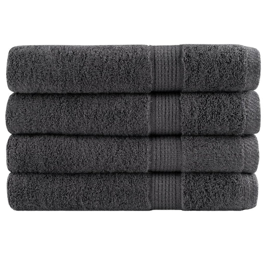 Premium Towels "SOLUND" 4 pcs Anthracite 100x200 cm 600 gsm