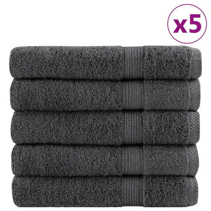 Premium Towels "SOLUND" 50 pcs Anthracite 100x200 cm 600 gsm