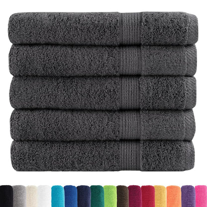 Premium Towels "SOLUND" 50 pcs Anthracite 100x200 cm 600 gsm