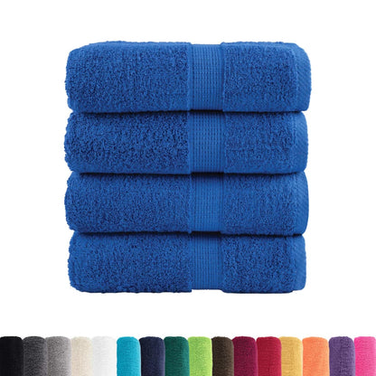 Premium Wash Towels "SOLUND" 4 pcs Blue 30x30 cm 600 gsm
