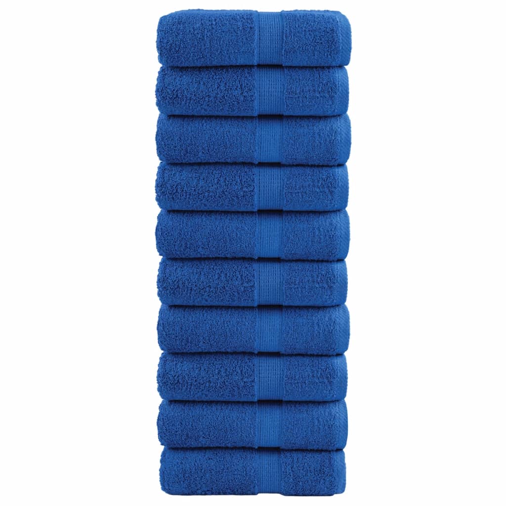 Premium Wash Towels "SOLUND" 10 pcs Blue 30x30 cm 600 gsm