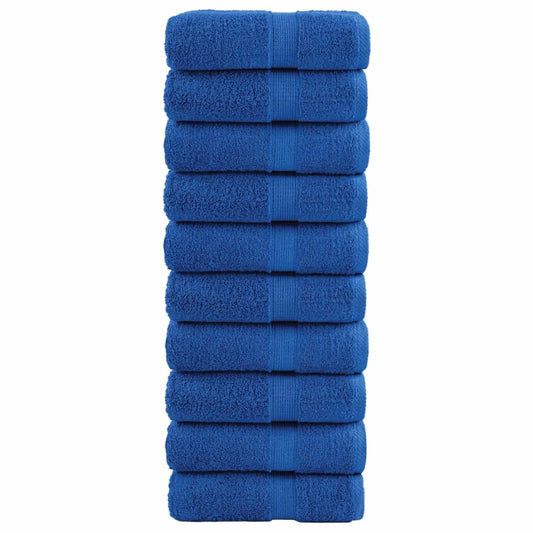 Premium Guest Towels "SOLUND" 10 pcs Blue 30x50 cm 600 gsm