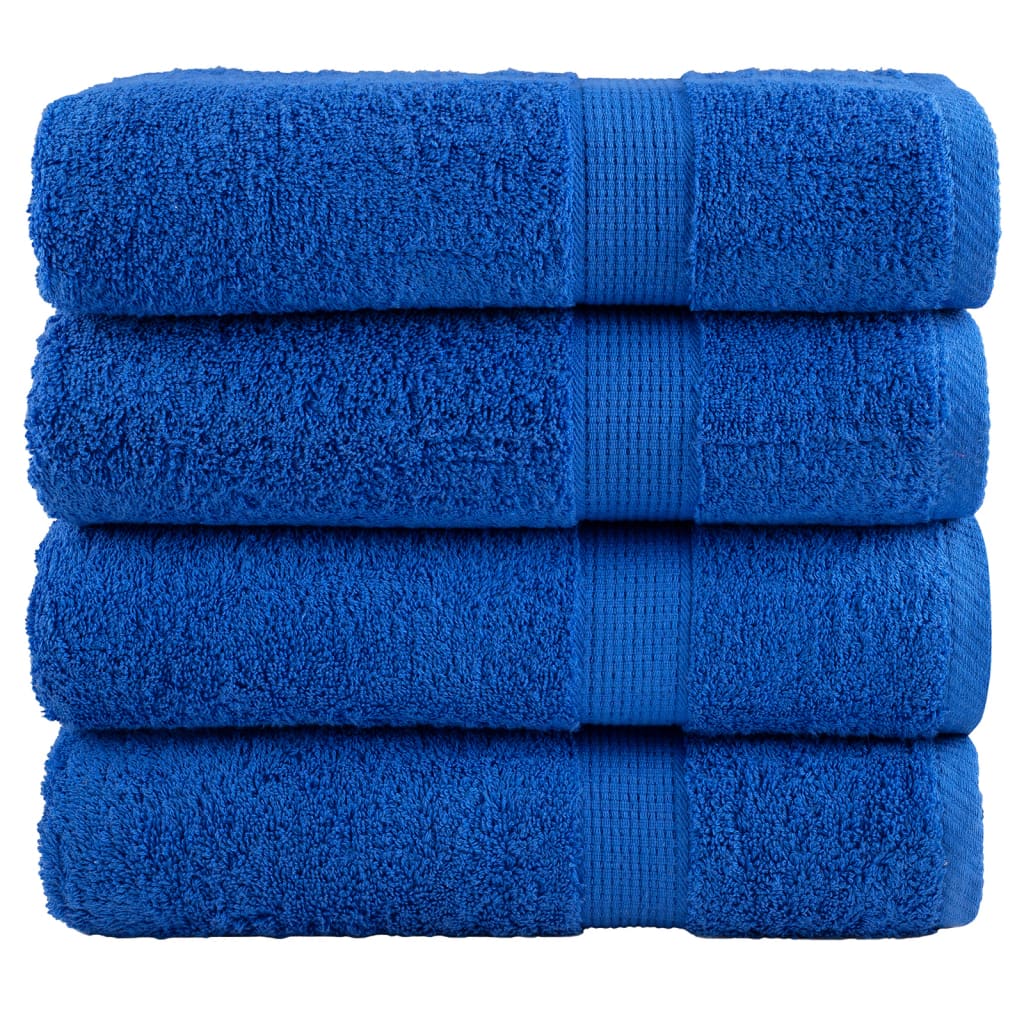 Premium Shower Towels "SOLUND" 4 pcs Blue 70x140 cm 600 gsm