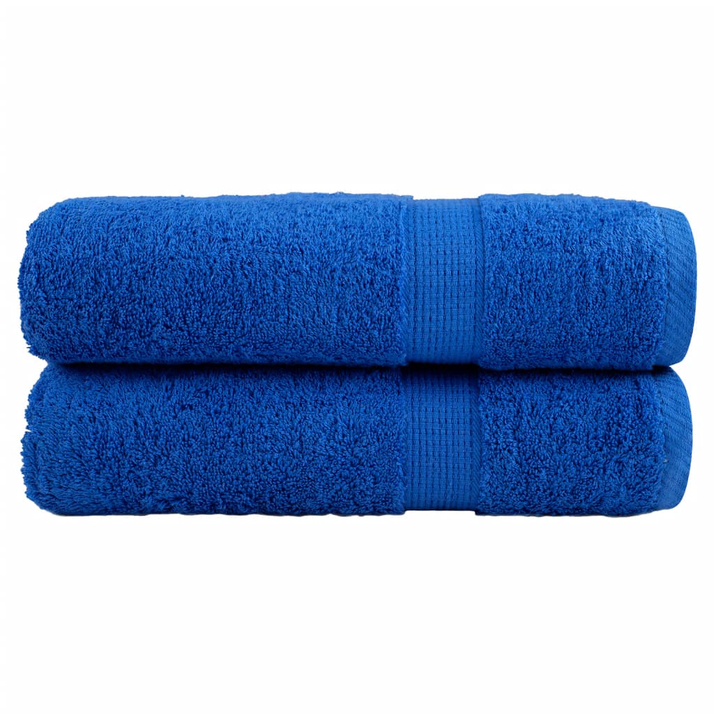 Premium Bath Towels "SOLUND" 2 pcs Blue 100x150 cm 600 gsm