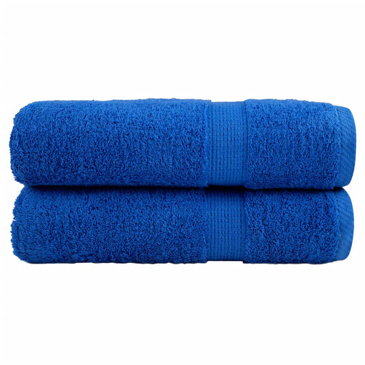 Premium Bath Towels "SOLUND" 2 pcs Blue 100x150 cm 600 gsm