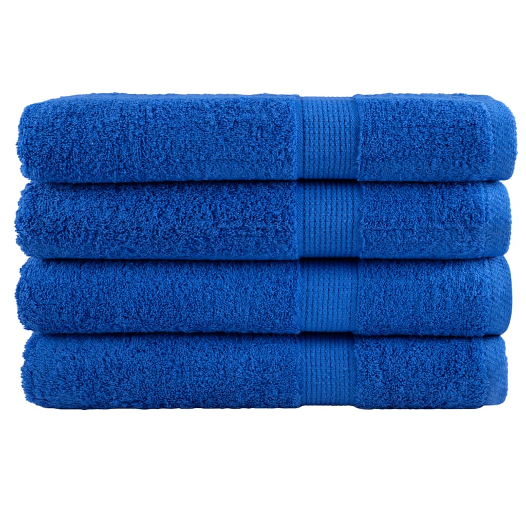 Premium Sauna Towels "SOLUND" 4 pcs Blue 80x200 cm 600 gsm