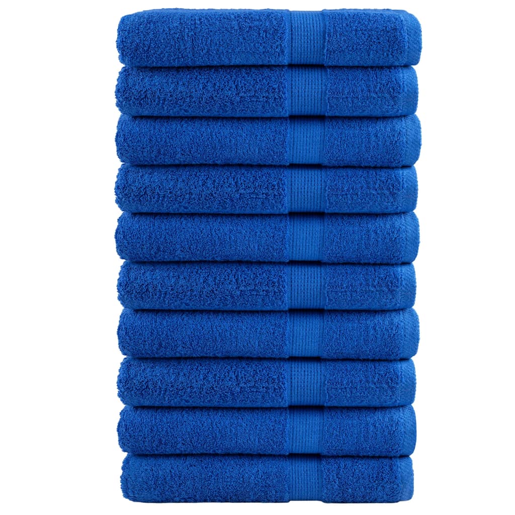 Premium Sauna Towels "SOLUND" 10 pcs Blue 80x200 cm 600 gsm