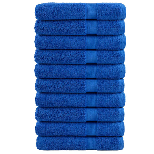 Premium Sauna Towels "SOLUND" 10 pcs Blue 80x200 cm 600 gsm