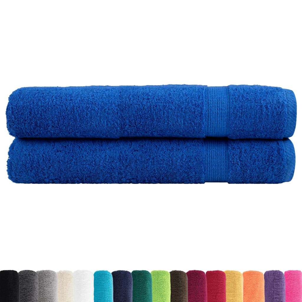 Premium Towels "SOLUND" 2 pcs Blue 100x200 cm 600 gsm