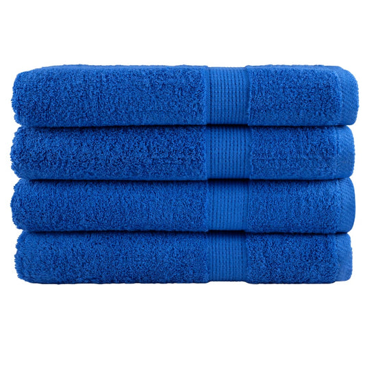 Premium Towels "SOLUND" 4 pcs Blue 100x200 cm 600 gsm