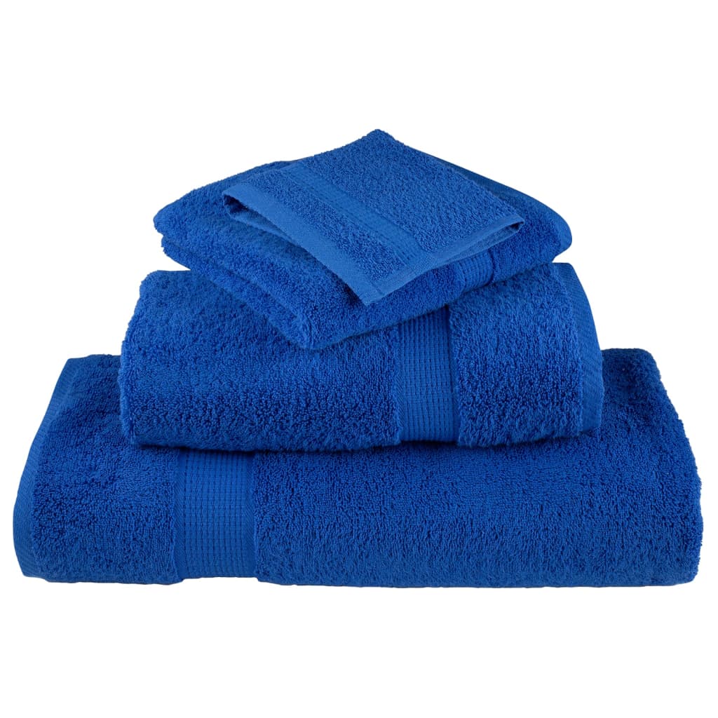 Premium Towels "SOLUND" 4 pcs Blue 100x200 cm 600 gsm