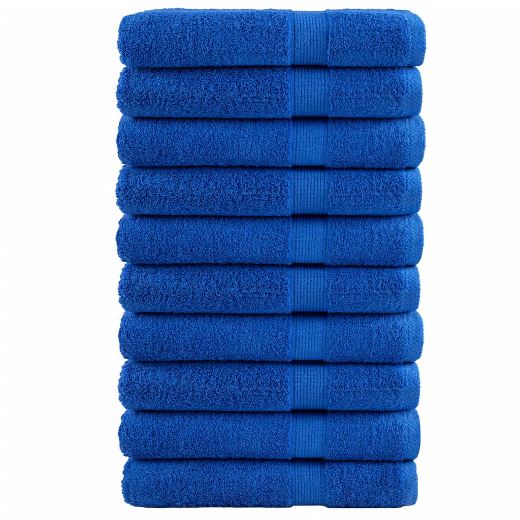 Premium Towels "SOLUND" 10 pcs Blue 100x200 cm 600 gsm