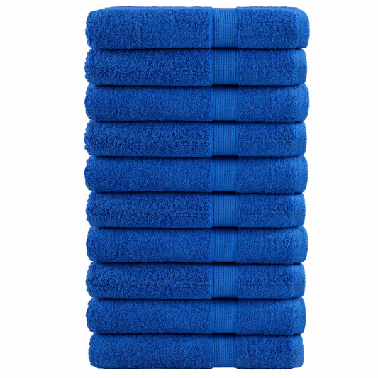 Premium Towels "SOLUND" 10 pcs Blue 100x200 cm 600 gsm