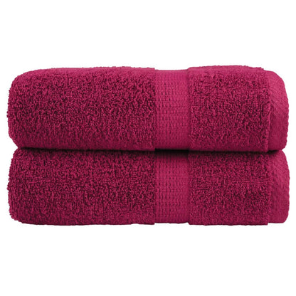 Premium Guest Towels "SOLUND" 2 pcs Bordeaux 30x50 cm 600 gsm