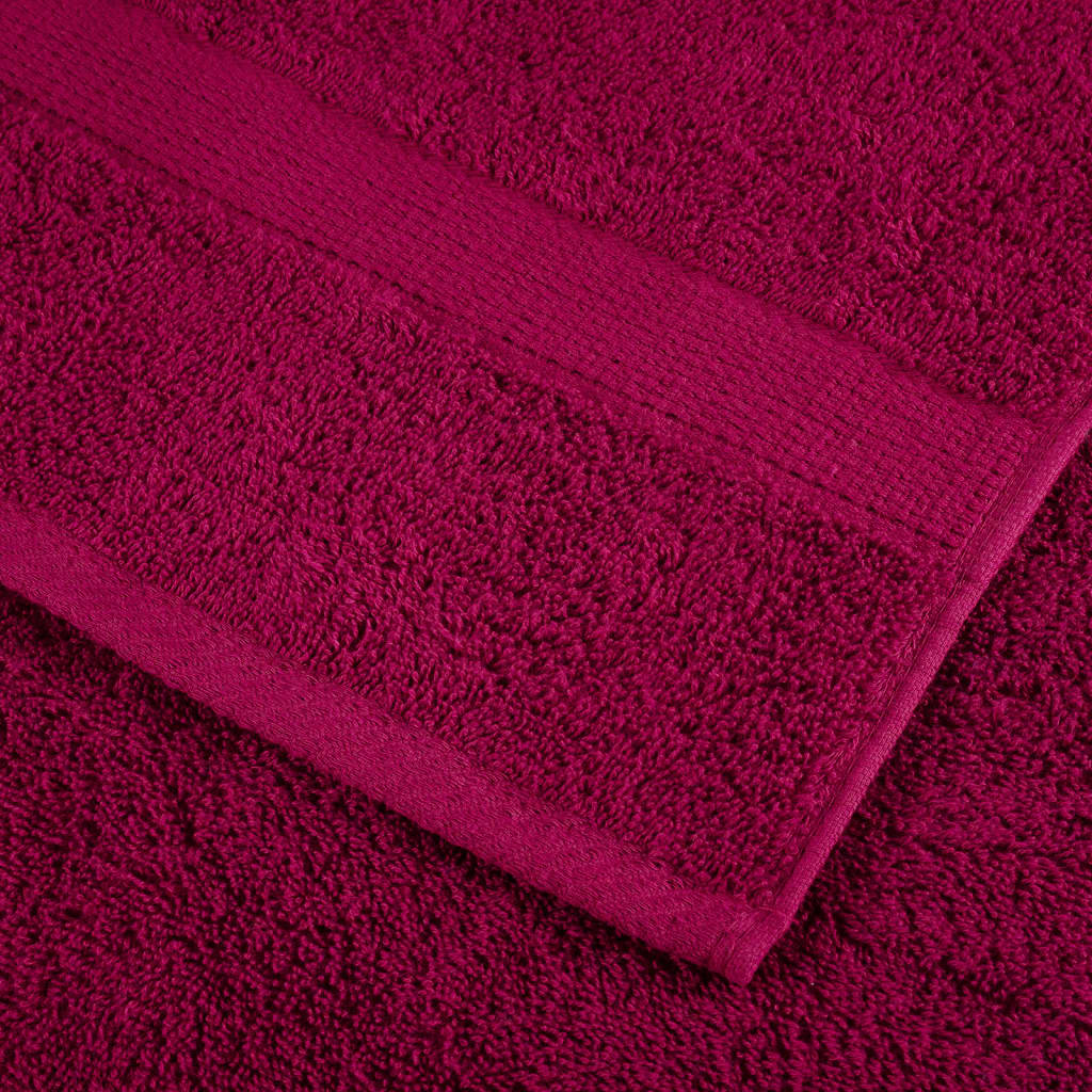 Premium Guest Towels "SOLUND" 10 pcs Bordeaux 30x50 cm 600 gsm