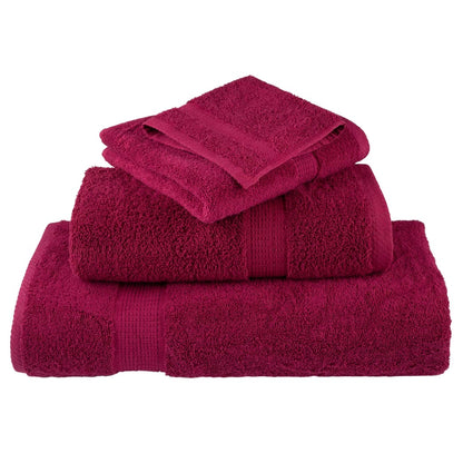 Premium Shower Towels "SOLUND" 4 pcs Bordeaux 70x140 cm 600 gsm