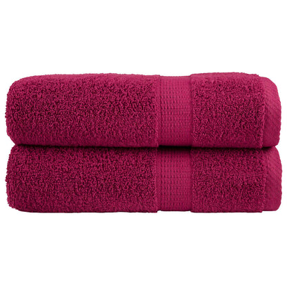 Premium Bath Towels "SOLUND" 2 pcs Bordeaux 100x150 cm 600 gsm