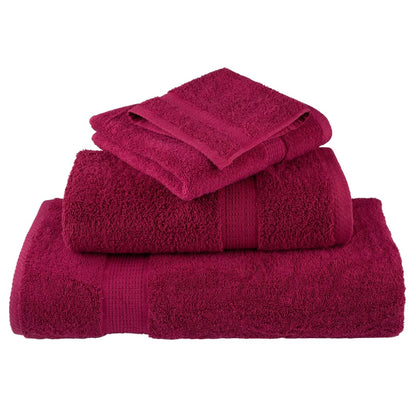 Premium Bath Towels "SOLUND" 2 pcs Bordeaux 100x150 cm 600 gsm
