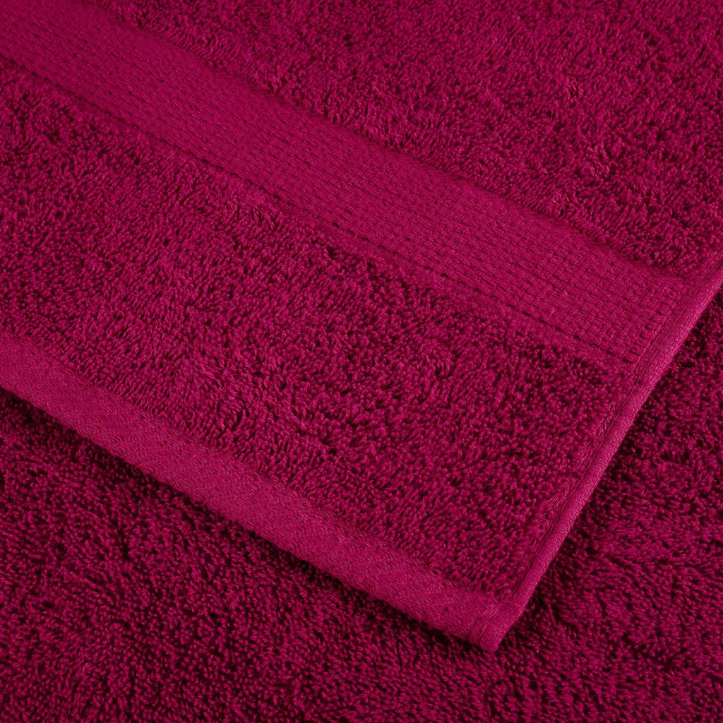Premium Sauna Towels "SOLUND" 4 pcs Bordeaux 80x200 cm 600 gsm