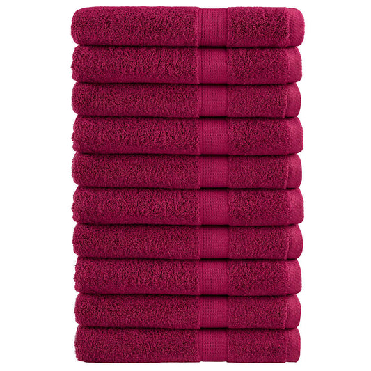 Premium Towels "SOLUND" 10 pcs Bordeaux 100x200 cm 600 gsm