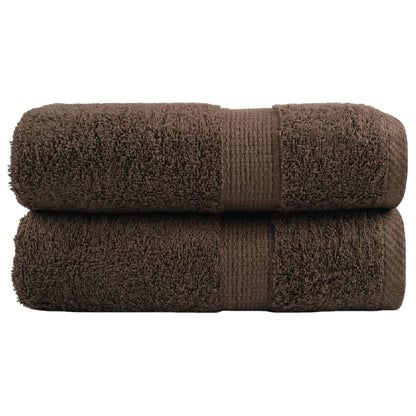 Premium Wash Towels "SOLUND" 2 pcs Brown 30x30 cm 600 gsm