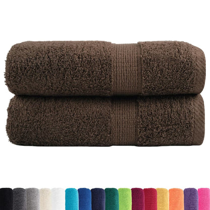Premium Wash Towels "SOLUND" 2 pcs Brown 30x30 cm 600 gsm
