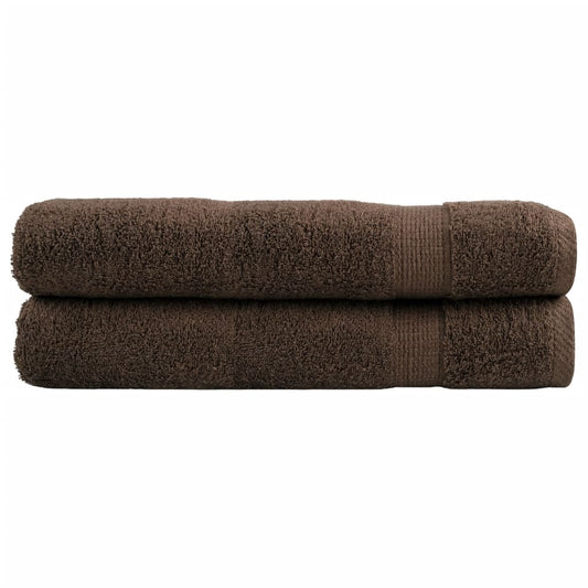 Premium Towels "SOLUND" 2 pcs Brown 100x200 cm 600 gsm