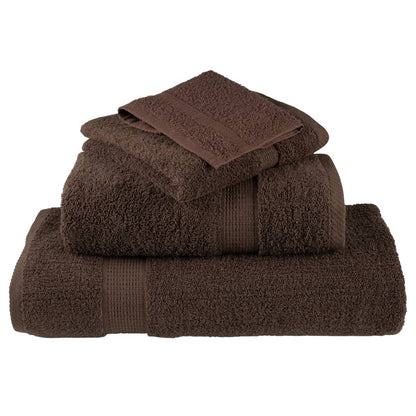 Premium Towels "SOLUND" 2 pcs Brown 100x200 cm 600 gsm