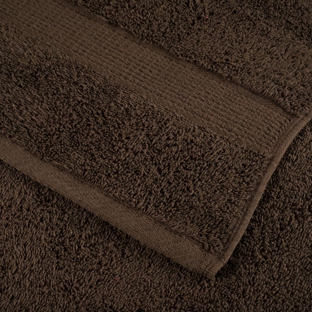 Premium Towels "SOLUND" 4 pcs Brown 100x200 cm 600 gsm