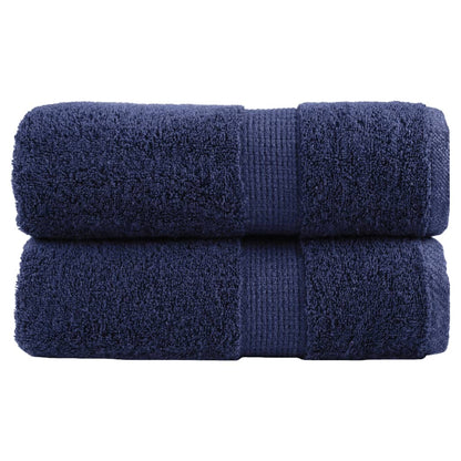 Premium Wash Towels "SOLUND" 2 pcs Navy Blue 30x30 cm 600 gsm