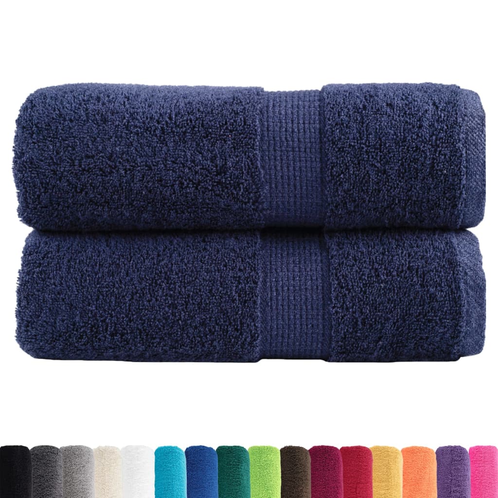 Premium Wash Towels "SOLUND" 2 pcs Navy Blue 30x30 cm 600 gsm