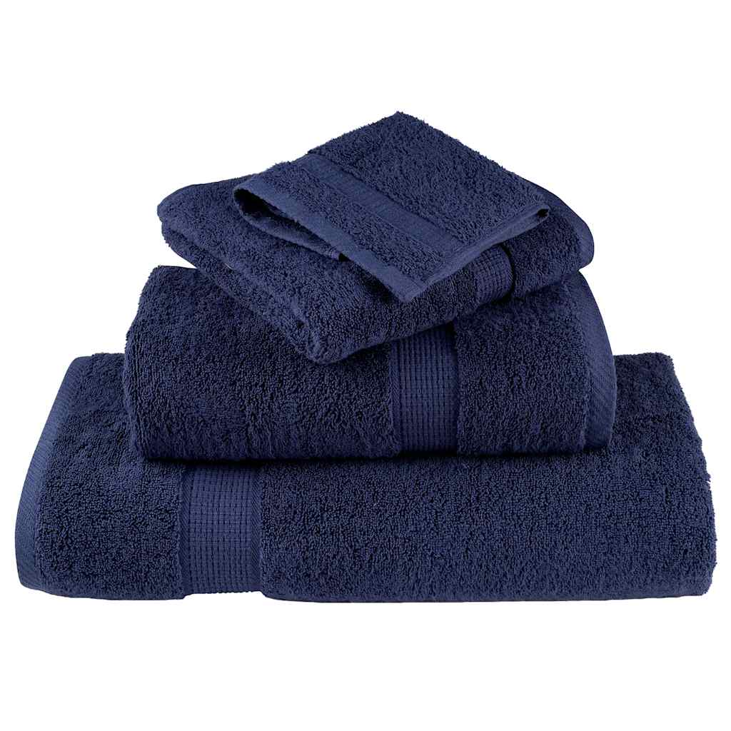 Premium Wash Towels "SOLUND" 2 pcs Navy Blue 30x30 cm 600 gsm